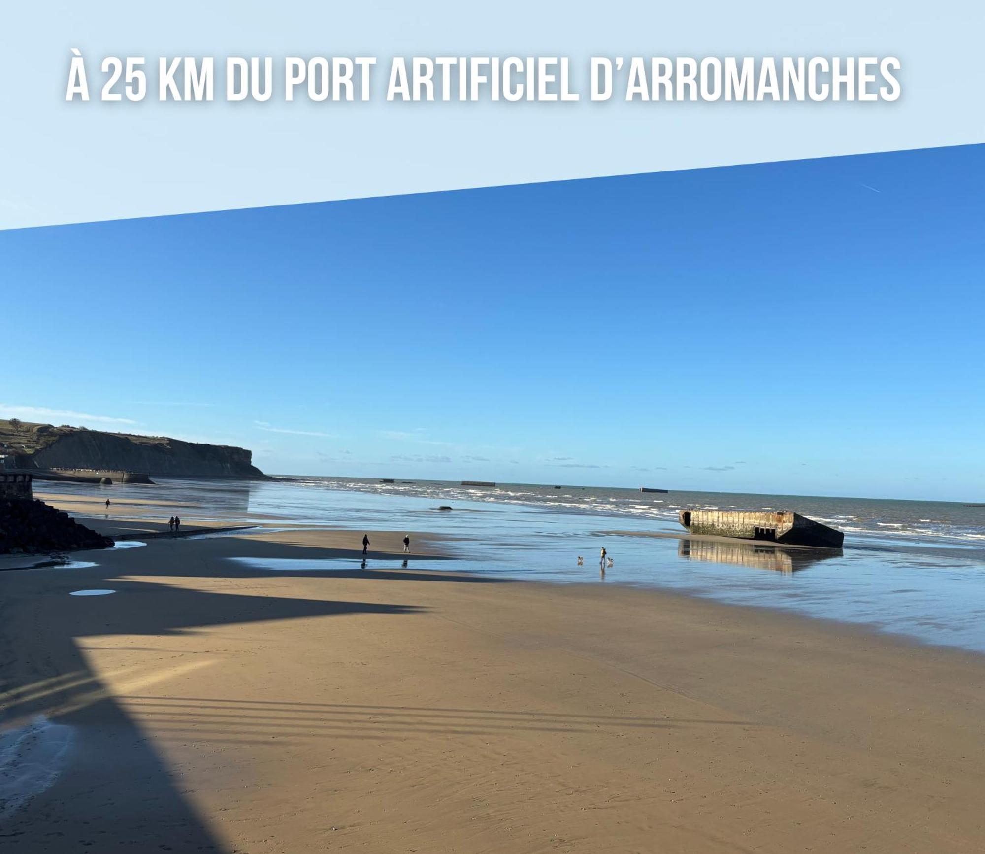 La Fromagerie Maison Lumineuse Et Spacieuse Beau Sejour 5 Ch 2 Wc 1 Sdb Grand Jardin Clos 5Mn A Pied Commerces 10 Mn Plage Omaha Beach Proche Plages Du Debarquement Trevieres Luaran gambar