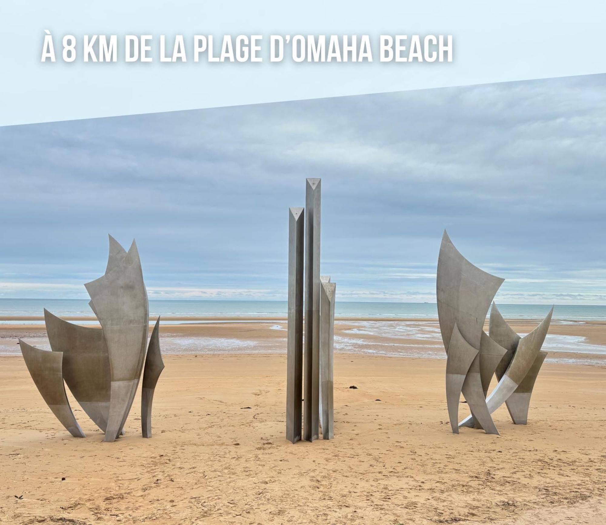 La Fromagerie Maison Lumineuse Et Spacieuse Beau Sejour 5 Ch 2 Wc 1 Sdb Grand Jardin Clos 5Mn A Pied Commerces 10 Mn Plage Omaha Beach Proche Plages Du Debarquement Trevieres Luaran gambar