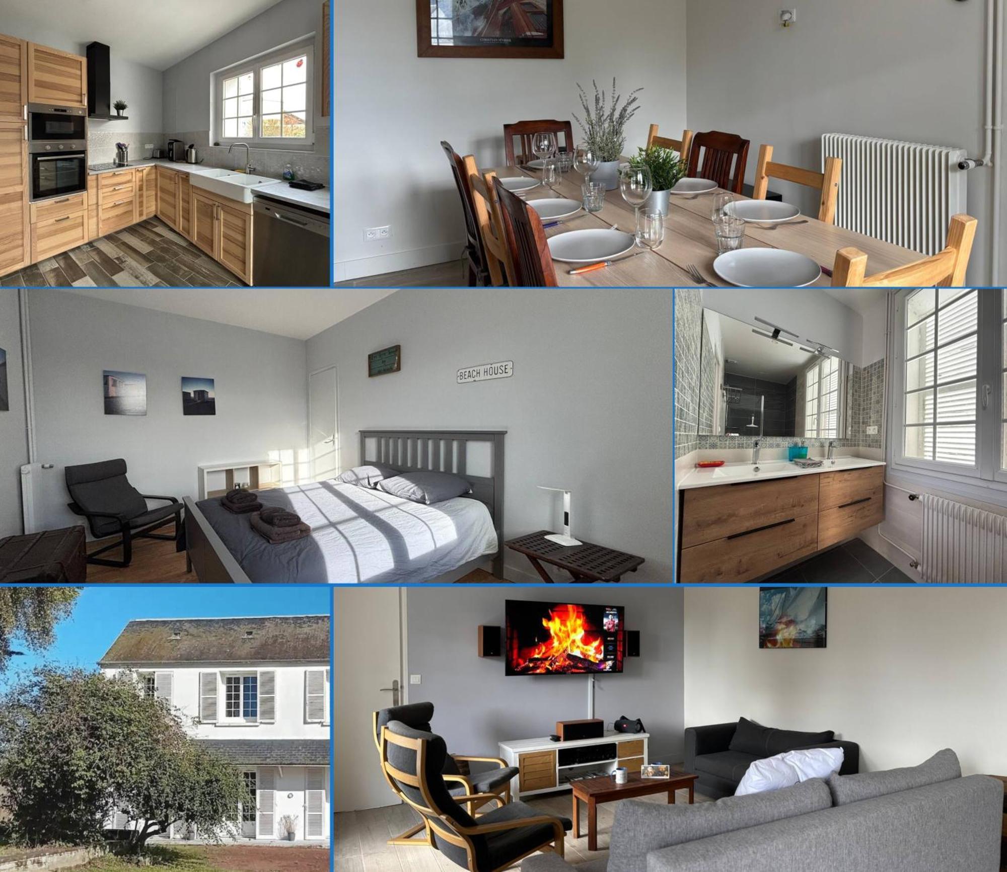 La Fromagerie Maison Lumineuse Et Spacieuse Beau Sejour 5 Ch 2 Wc 1 Sdb Grand Jardin Clos 5Mn A Pied Commerces 10 Mn Plage Omaha Beach Proche Plages Du Debarquement Trevieres Luaran gambar